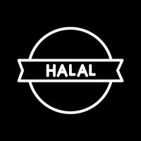 Halal Sticker Vector Icon