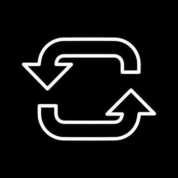 icono de vector de bucle