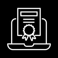 Online Certificate Vector Icon