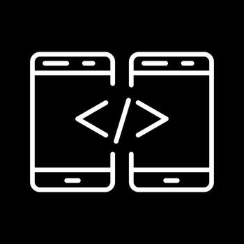 icono de vector de código