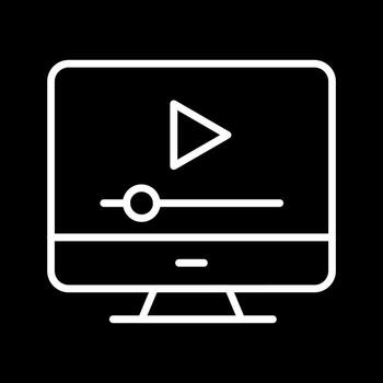icono de vector de tutoriales en línea