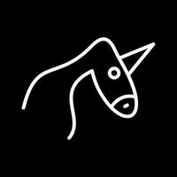 icono de vector de unicornio