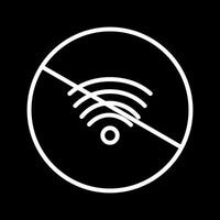 sin icono de vector wifi