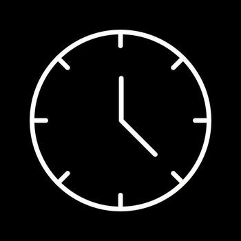 icono de vector de reloj