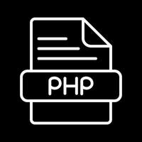icono de vector de php