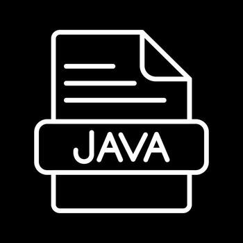 icono de vector de java