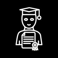 Student Holding Degree Vector Icon