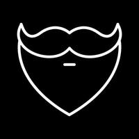 barba y Bigote yo vector icono