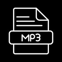 icono de vector de mp3