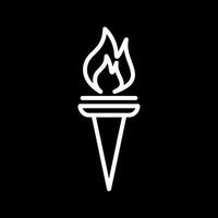 Museum Torch Vector Icon
