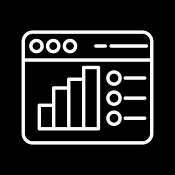 icono de vector de análisis web