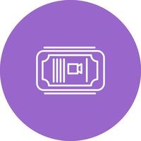 Cinema Ticket Vector Icon