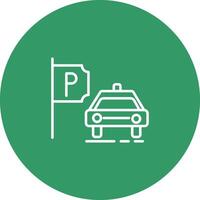 Taxi Stand Vector Icon