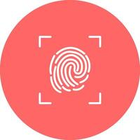 Fingerprint Lock Vector Icon