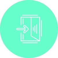 Exit Sign Vector Icon