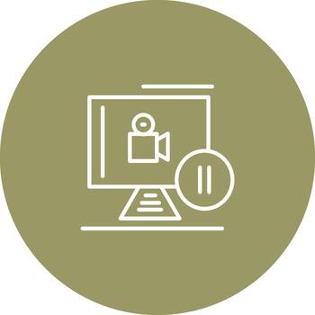 Pause Button Vector Icon