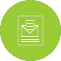 correo abierto vector icono