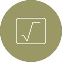 Square Root Vector Icon