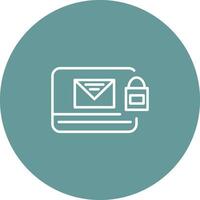 Locked Mail Vector Icon