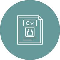 CV Vector Icon