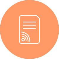 Wifi Documents Vector Icon