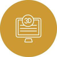 3D Quality Screen Vector Icon