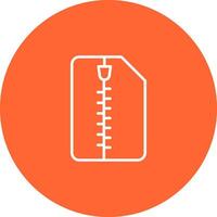 Zipped Document Vector Icon
