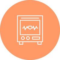 Heart Rate Machine Vector Icon