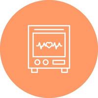 Heart Rate Machine Vector Icon