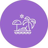 Vacation Spots Vector Icon