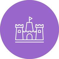 icono de vector de castillo de arena