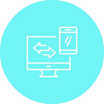 Data Synchronization Vector Icon