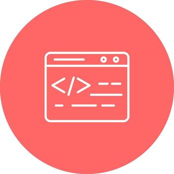 icono de vector de codificación web