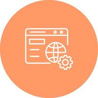 Browser Setting Vector Icon