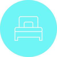 Single Bed Vector Icon