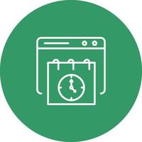 Deadline Web Vector Icon