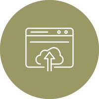 Upload Web Vector Icon