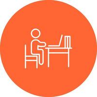 Studying Desk Vector Icon