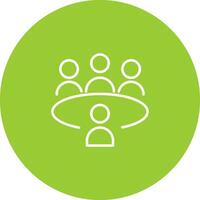 Conference Table Vector Icon