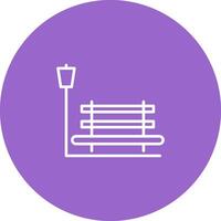 Relaxation Bench Vector Icon