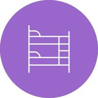 Bunk bed Vector Icon