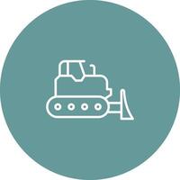 Bulldozer Vector Icon