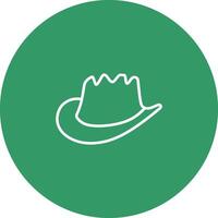 icono de vector de sombrero de vaquero