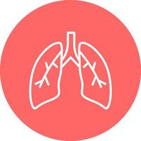 icono de vector de pulmones