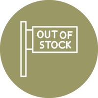 Out of Stock Vector Icon