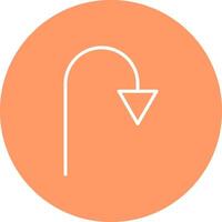 Arrow Pointing Down Vector Icon