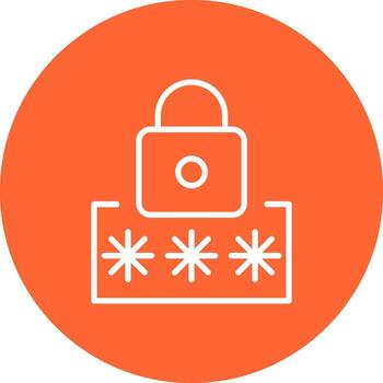 icono de vector de código pin
