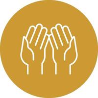 Praying Hands Vector Icon