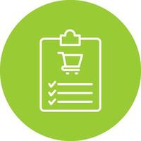 Shopping List Vector Icon