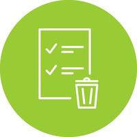 Trash List Vector Icon